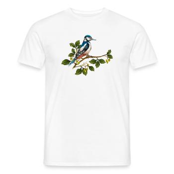 Bunter Vogel - Männer T-Shirt - Weiß - Vorne - AI Model Male 178 dark (178cm)