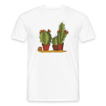 Flowers - Men's T-Shirt - white - Front - AI Model Male 178 dark (178cm)