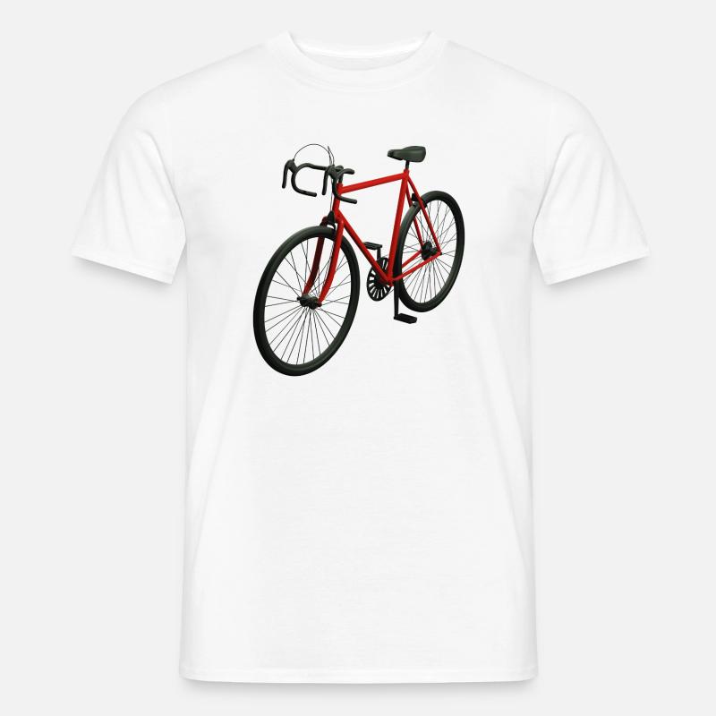 Retro Rennrad - Männer T-Shirt - Weiß