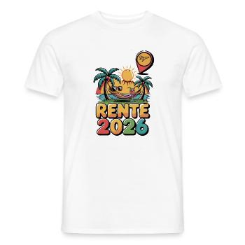 Rente Pensionist Pensionierung 2026 Mann & Frau - Männer T-Shirt - Weiß - Vorne - AI Model Male 178 dark (178cm)