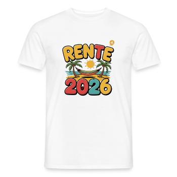 Rente Pensionist Pensionierung 2026 Mann & Frau - Männer T-Shirt - Weiß - Vorne - AI Model Male 178 dark (178cm)