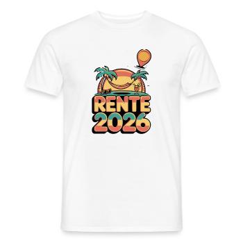 Rente Pensionist Pensionierung 2026 Mann & Frau - Männer T-Shirt - Weiß - Vorne - AI Model Male 178 dark (178cm)