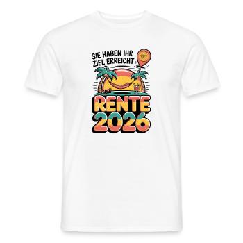 Retraite des pensionnés 2026 Homme & Femme - T-shirt homme - blanc - Devant - AI Model Male 178 dark (178cm)