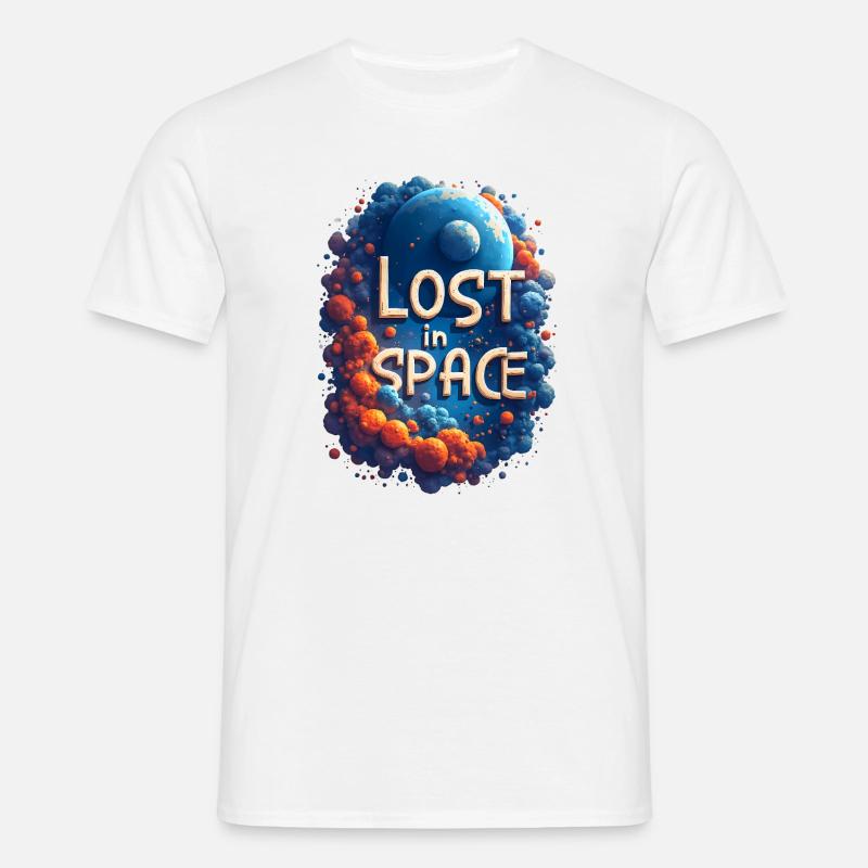 Perdu dans l’espace - T-shirt Homme - blanc