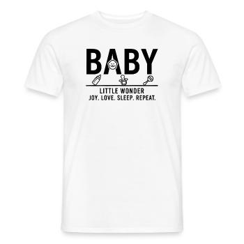 Baby Little Wonder Design minimaliste - T-shirt homme - blanc - Devant - AI Model Male 178 dark (178cm)