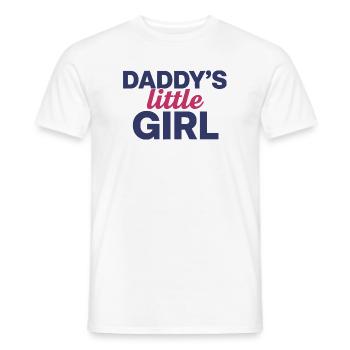 Design de la petite fille mignonne de papa - T-shirt homme - blanc - Devant - AI Model Male 178 dark (178cm)