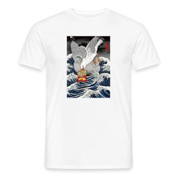 Möwen stiehlt Chips Lustig - Männer T-Shirt - Weiß - Vorne - AI Model Male 178 dark (178cm)