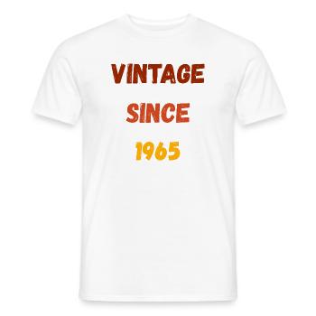1965 Geburtstag - Vintage since 1965 - Men's T-Shirt - white - Front - AI Model Male 178 dark (178cm)