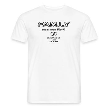 Pouvoir familial Infinity ! - T-shirt homme - blanc - Devant - AI Model Male 178 dark (178cm)