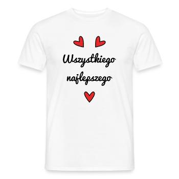 JAHRESTAG. ALLES GUTE ZUM GEBURTSTAG. ALLES GUTE ZUM GEBURTSTAG. - Männer T-Shirt - Weiß - Vorne - AI Model Male 178 dark (178cm)