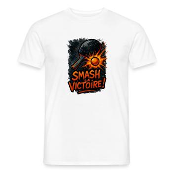 Zerstört den Sieg! Tischtennis - Männer T-Shirt - Weiß - Vorne - AI Model Male 178 dark (178cm)