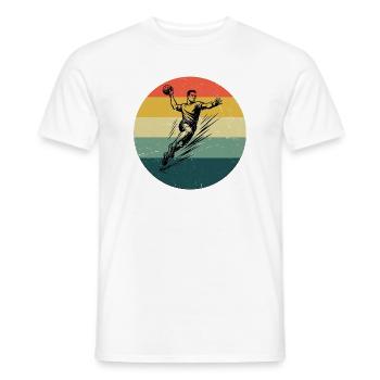 Handball style for every occasion for men - Men's T-Shirt - white - Front - AI Model Male 178 dark (178cm)