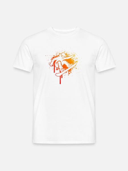 Clear snowboard message for women - Men's T-Shirt - white