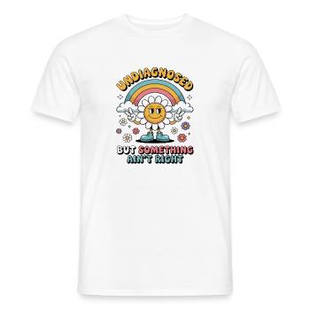 Non diagnostiqué mais quelque chose ne va pas - T-shirt homme - blanc - Devant - AI Model Male 178 dark (178cm)