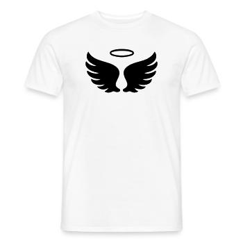 Wings Angel Symbol - Men's T-Shirt - white - Front - AI Model Male 178 dark (178cm)