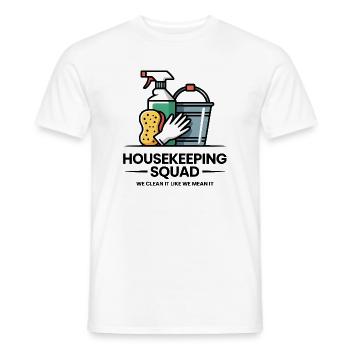 Funny Cleaning Design - Men's T-Shirt - white - Front - AI Model Male 178 dark (178cm)