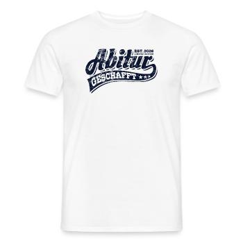 Abi Est 2026 - Abitur - Gift - Men's T-Shirt - white - Front - AI Model Male 178 dark (178cm)