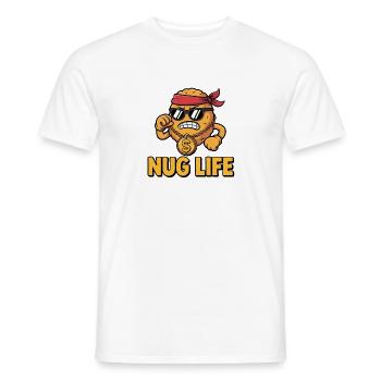 Nug Life - Funny T-Shirt - Men's T-Shirt - white - Front - AI Model Male 178 dark (178cm)