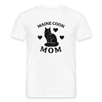 MaineCoonMom - Männer T-Shirt - Weiß - Vorne - AI Model Male 178 dark (178cm)