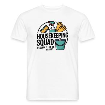 Funny Cleaning Design - Men's T-Shirt - white - Front - AI Model Male 178 dark (178cm)