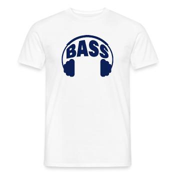 Basse - T-shirt homme - blanc - Devant - AI Model Male 178 dark (178cm)