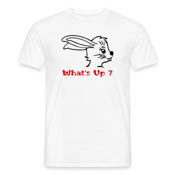 Hase im Osterstress - Männer T-Shirt - Weiß - Vorne - AI Model Male 178 dark (178cm)