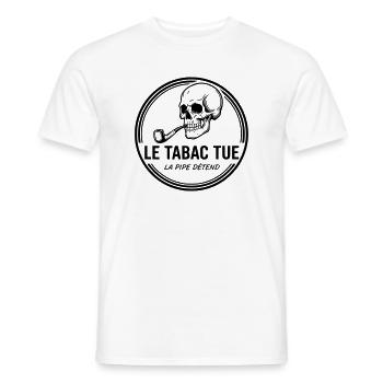 Skull and crossbones - Men's T-Shirt - white - Front - AI Model Male 178 dark (178cm)