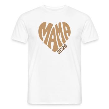 Mom 2026 - Men's T-Shirt - white - Front - AI Model Male 178 dark (178cm)