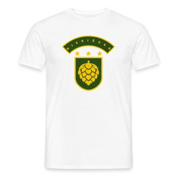 Bierjäger - Men's T-Shirt - white - Front - AI Model Male 178 dark (178cm)