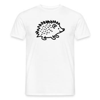 Hérisson doux - T-shirt homme - blanc - Devant - AI Model Male 178 dark (178cm)