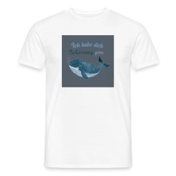 Affiche I Love You Walsinnig - T-shirt homme - blanc - Devant - AI Model Male 178 dark (178cm)