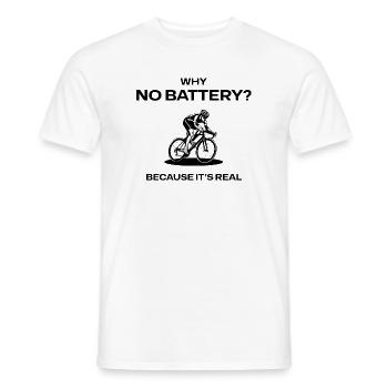 Cyclist silhouette - Männer T-Shirt - Weiß - Vorne - AI Model Male 178 dark (178cm)