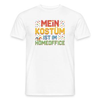 Costume is in the home office carnival carnival office - Men's T-Shirt - white - Front - AI Model Male 178 dark (178cm)
