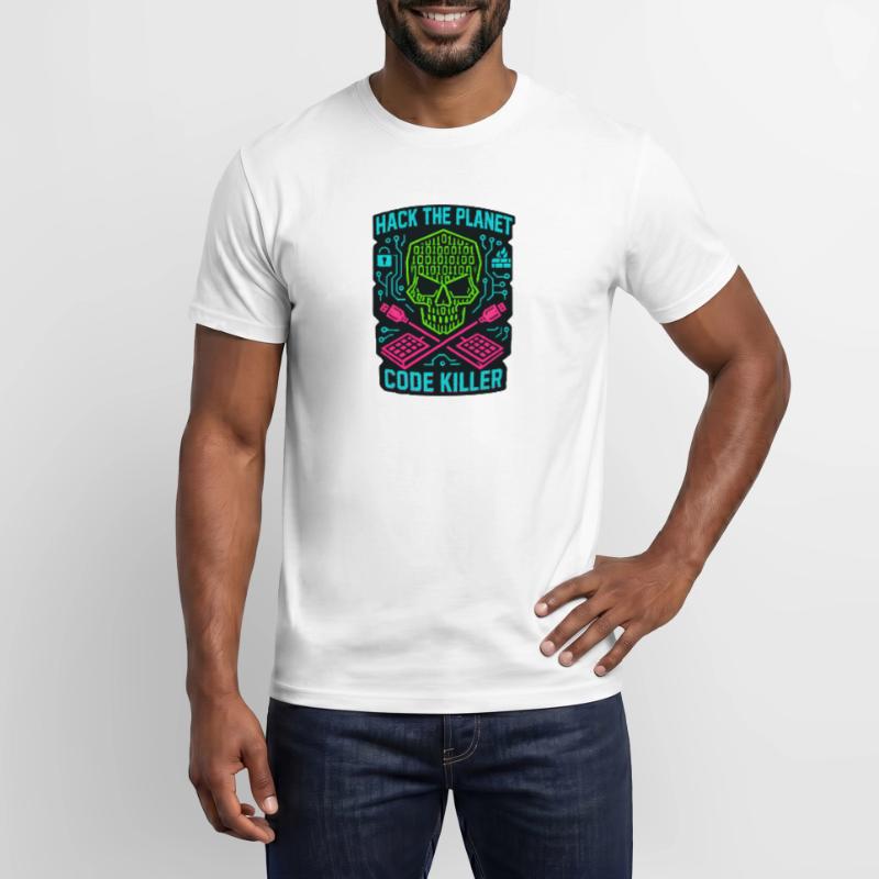 Hack the Planet Code Killer - Cybersécurité T-shirt homme