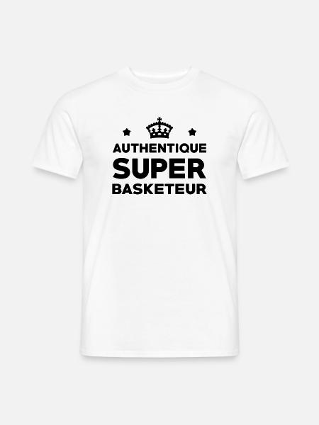 Super Basketteur - Basketball - T-shirt homme - blanc