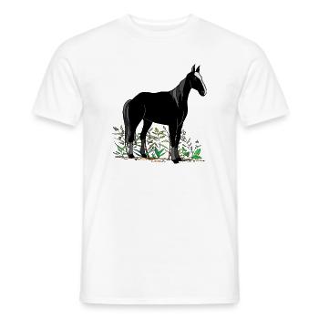Horse - Men's T-Shirt - white - Front - AI Model Male 178 dark (178cm)