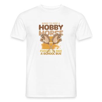 Hobby Horse School Bus - Men's T-Shirt - white - Front - AI Model Male 178 dark (178cm)