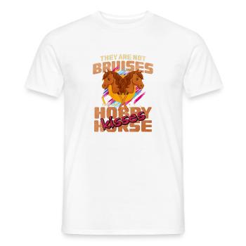 29 They re Not Bruises They re Hobby Horse Kiss - Men's T-Shirt - white - Front - AI Model Male 178 dark (178cm)