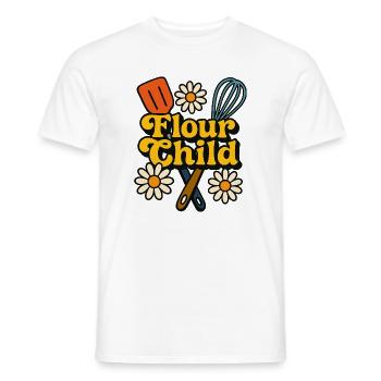 Flour Child Bake Art - Men's T-Shirt - white - Front - AI Model Male 178 dark (178cm)