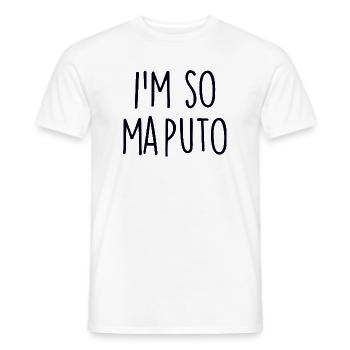 Maputo, Mozambique - Men's T-Shirt - white - Front - AI Model Male 178 dark (178cm)