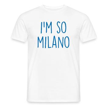 Milano Milan - Men's T-Shirt - white - Front - AI Model Male 178 dark (178cm)