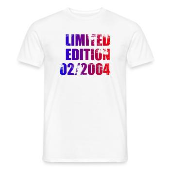 22e anniversaire Édition Limitée 02/2004 - T-shirt homme - blanc - Devant - AI Model Male 178 dark (178cm)