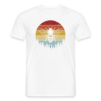 Apiculteurs rétro vintage Apiculteurs - T-shirt homme - blanc - Devant - AI Model Male 178 dark (178cm)
