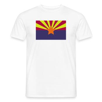 Arizona flag - Men's T-Shirt - white - Front - AI Model Male 178 dark (178cm)