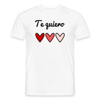 ICH LIEBE DICH. HERZ. PAAR. GERADE VERHEIRATET. Junggesellinnenabschied - Männer T-Shirt - Weiß - Vorne - AI Model Male 178 dark (178cm)
