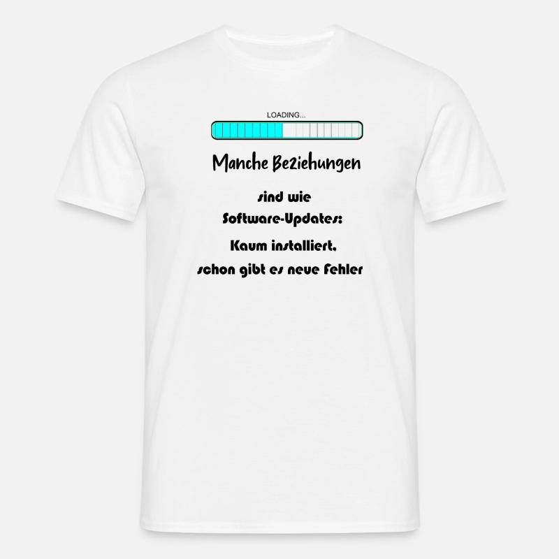 Progress Bar Blue Pattern - Men's T-Shirt - white