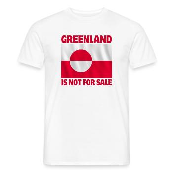 Greenland, Greenland, Arctic, Nuuk - Men's T-Shirt - white - Front - AI Model Male 178 dark (178cm)