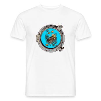 sleeping in a can - Men's T-Shirt - white - Front - AI Model Male 178 dark (178cm)