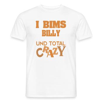first name Billy - Men's T-Shirt - white - Front - AI Model Male 178 dark (178cm)