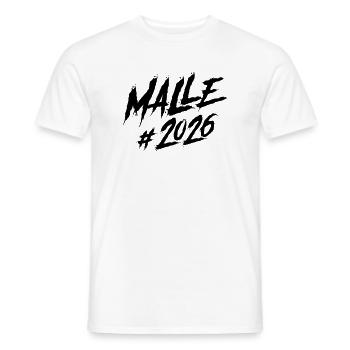 Malle 2026 Mallorca Team - Männer T-Shirt - Weiß - Vorne - AI Model Male 178 dark (178cm)